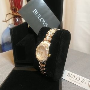 COPY - BULOVA WATCH W/GENUINE SWAROVSKI CRYSTALS NEW